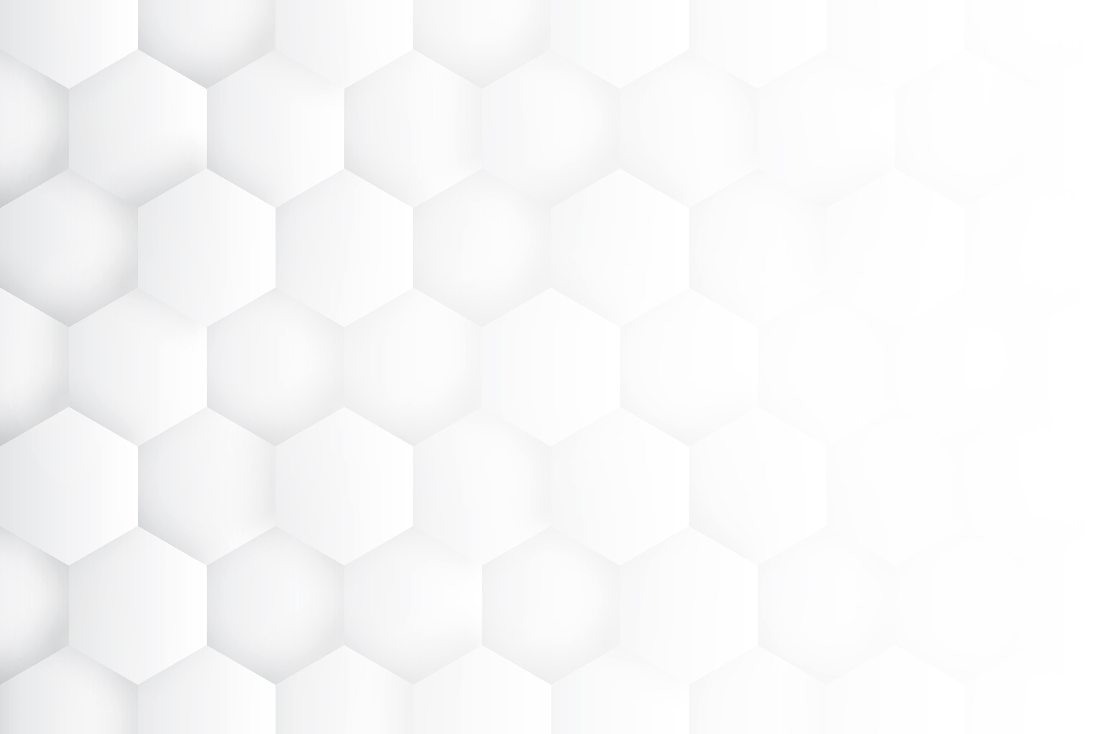 3D Hexagons High Technology White Abstract Background